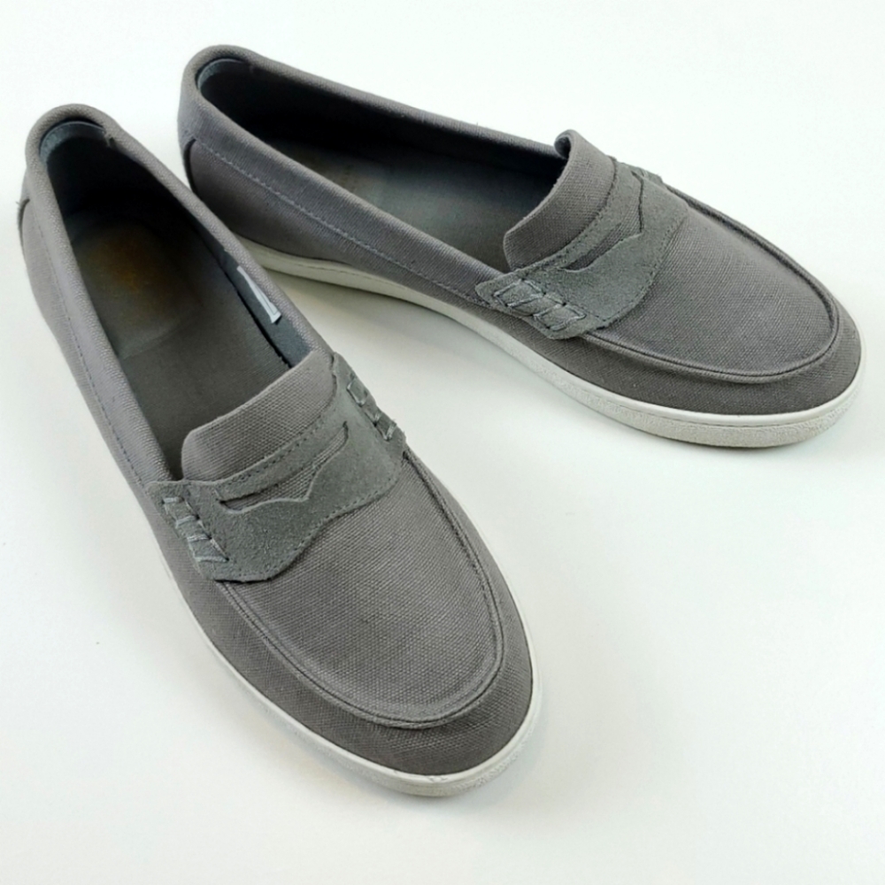 Cole Haan Gray Canvas Loafers